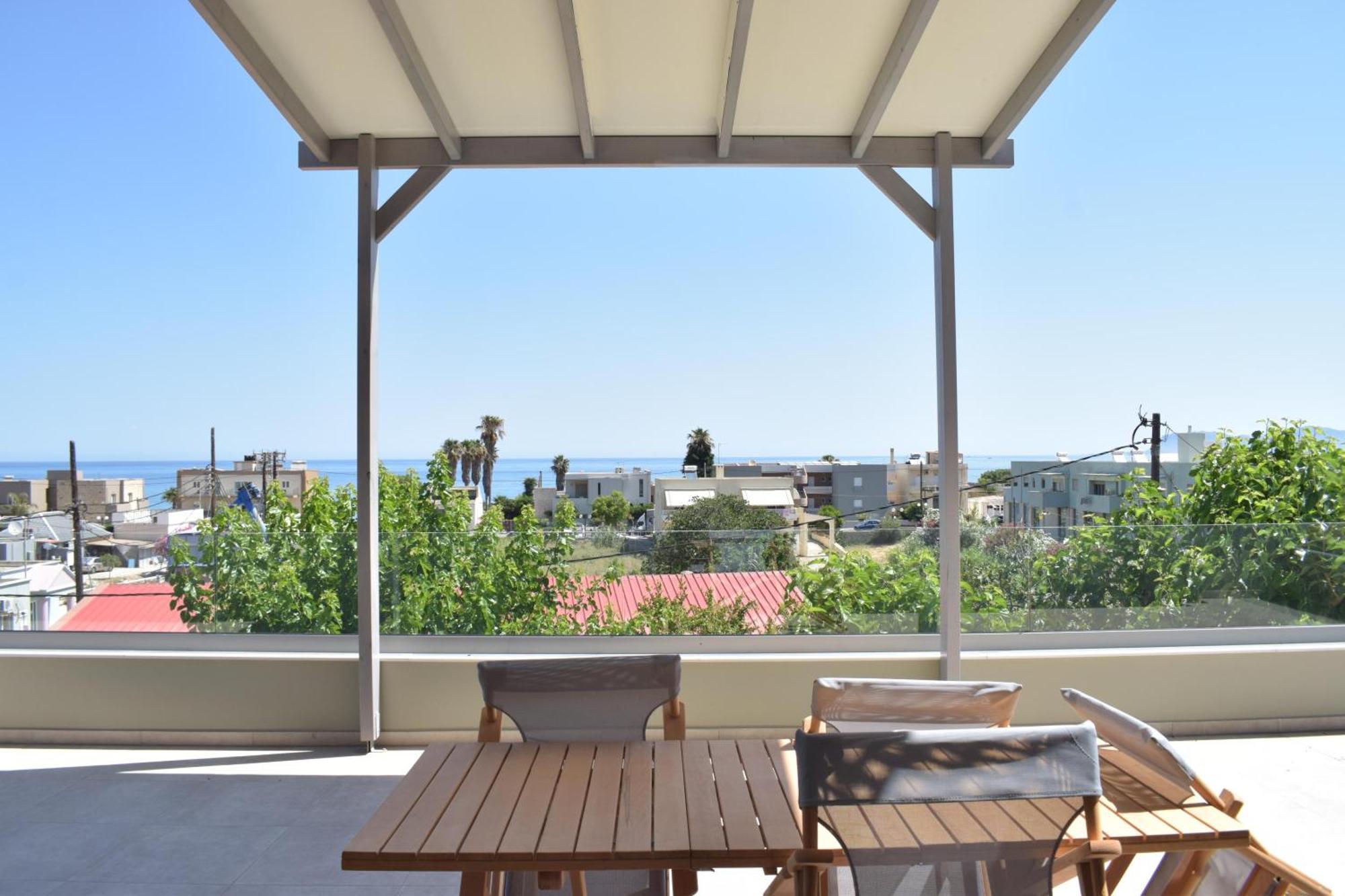 Romantic Corner Maisonette Houses Stalos Exterior photo